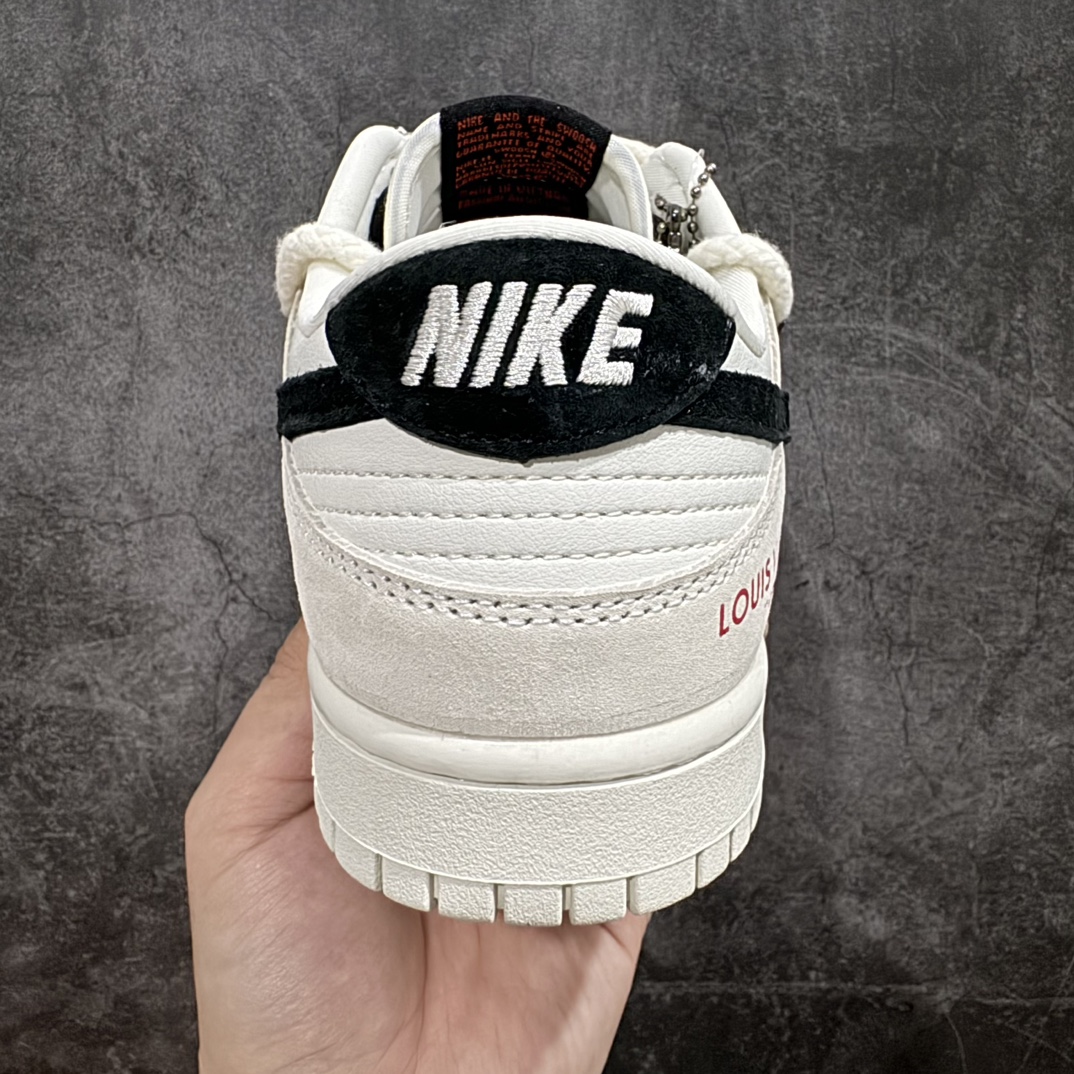 定制版NikeSBDunkLowxLouisVuitton白黑红纯原大厂出品极力推荐原装头层材料独家版型