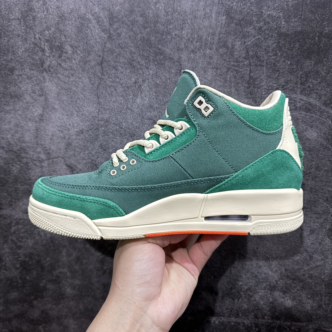 图片[2]-【KZ版本】Nina Chanel Abney x Air Jordan 3 Retro AJ3 乔3纽约艺术家联名 FZ7974-300n#配色采用优质材料制成，以深绿色、黑色、孔雀绿和化石白为配色方案，带有特殊联名细节和特殊吊牌，让人想起设计师之前与Air Jordan的合作，值得注意的是，备受喜爱的“Nike Air”鞋跟品牌是设计中的一个关键细节，其帆布和翻毛皮结构搭配绳索鞋带。此外，本次发布会还将推出配套的服装系列，打造出一套具有凝聚力和时尚感的服装。 尺码：36 36.5 37.5 38 38.5 39 40 40.5 41 42 42.5 43 44 44.5 45 46 47.5 编码：QH350370-莆田鞋批发中心