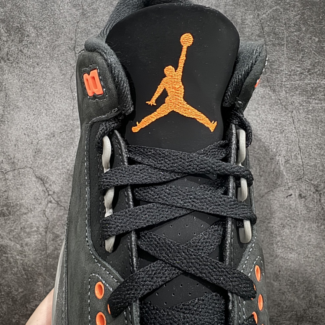 图片[6]-【巅峰版】Air Jordan AJ3 Retro 恐惧 CT8532-080 全套原纸板楦头开发 原厂大底磨具加持立体防滑纹理 原装可视Air Sole气垫 原汁原味最完美的三代版型 唯一正确鞋头趴度弧度高度鞋身腰线 原厂TPU彩虹扎染后跟饰片 正确内里反口里网布 皮料菱角分明不变形无多余毛边 广东原厂zp同批次手工大底描漆拉丝 市场唯一原厂鞋扣模具 原厂织唛标 原厂飞人电绣工艺 尾指中部跳三针 独家绑鞋带手法 印刷中底布 四线拉帮 米色美纹纸贴合固定 进口港宝加持 后跟自然饱满 全鞋荧光划线卡点 追求极致完美 每一双都是工艺品 多重QC质检 超越公司货的品控标准 实实在在的免检产品  尺码：40 40.5 41 42 42.5 43 44 44.5 45 46 47.5 48.5 编码：T1440470-鞋库