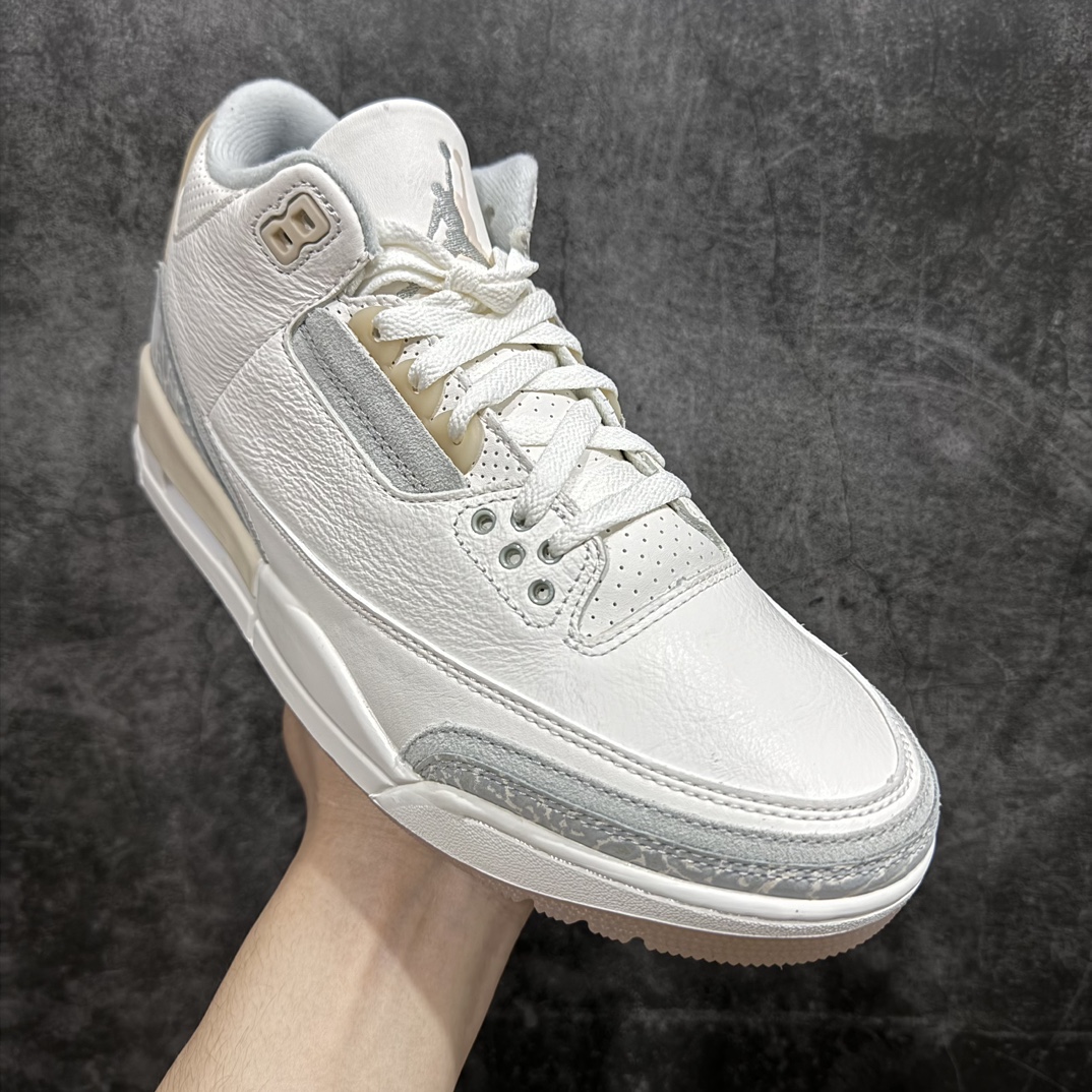 图片[3]-【渠道L版】Air Jordan AJ3 Craft \”Ivory\” 象牙白 货号：FJ9479-100n目前市场最推荐的产品 市场唯一正确批次 亲自操刀耗时半年巨作 超合理的单价 拒绝高利润 全套原纸板楦头开发 原厂大底磨具加持立体防滑纹理 原装可视Air Sole气垫 原汁原味最完美的三代版型 唯一正确鞋头趴度弧度高度鞋身腰线 原厂TPU氧化后跟饰片 正确内里反口里网布 皮料菱角分明不变形无多余毛边 正确手工大底描漆拉丝 市场唯一原厂鞋扣模具 原厂织唛标 原厂飞人电绣工艺 尾指中部跳三针 独家绑鞋带手法 印刷中底布 四线拉帮 米色美纹纸贴合固定 进口港宝加持 后跟自然饱满 全鞋荧光划线卡点 追求极致完美 每一双都是工艺品 多重QC质检 超越公司货的品控标准 实实在在的免检产品  尺码：40 40.5 41 42 42.5 43 44 44.5 45 46 47.5 48.5 编码：JJ400420-鞋库