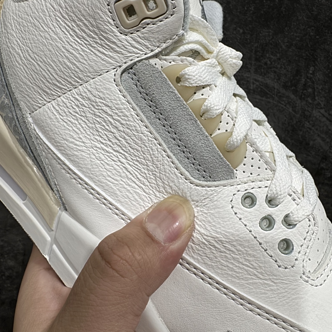 图片[4]-【渠道L版】Air Jordan AJ3 Craft \”Ivory\” 象牙白 货号：FJ9479-100n目前市场最推荐的产品 市场唯一正确批次 亲自操刀耗时半年巨作 超合理的单价 拒绝高利润 全套原纸板楦头开发 原厂大底磨具加持立体防滑纹理 原装可视Air Sole气垫 原汁原味最完美的三代版型 唯一正确鞋头趴度弧度高度鞋身腰线 原厂TPU氧化后跟饰片 正确内里反口里网布 皮料菱角分明不变形无多余毛边 正确手工大底描漆拉丝 市场唯一原厂鞋扣模具 原厂织唛标 原厂飞人电绣工艺 尾指中部跳三针 独家绑鞋带手法 印刷中底布 四线拉帮 米色美纹纸贴合固定 进口港宝加持 后跟自然饱满 全鞋荧光划线卡点 追求极致完美 每一双都是工艺品 多重QC质检 超越公司货的品控标准 实实在在的免检产品  尺码：40 40.5 41 42 42.5 43 44 44.5 45 46 47.5 48.5 编码：JJ400420-鞋库