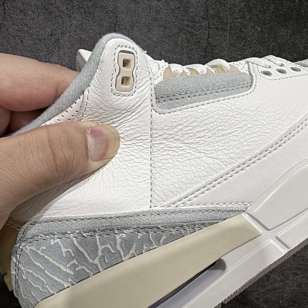 图片[3]-【渠道L版】Air Jordan AJ3 Craft \”Ivory\” 象牙白 货号：FJ9479-100n目前市场最推荐的产品 市场唯一正确批次 亲自操刀耗时半年巨作 超合理的单价 拒绝高利润 全套原纸板楦头开发 原厂大底磨具加持立体防滑纹理 原装可视Air Sole气垫 原汁原味最完美的三代版型 唯一正确鞋头趴度弧度高度鞋身腰线 原厂TPU氧化后跟饰片 正确内里反口里网布 皮料菱角分明不变形无多余毛边 正确手工大底描漆拉丝 市场唯一原厂鞋扣模具 原厂织唛标 原厂飞人电绣工艺 尾指中部跳三针 独家绑鞋带手法 印刷中底布 四线拉帮 米色美纹纸贴合固定 进口港宝加持 后跟自然饱满 全鞋荧光划线卡点 追求极致完美 每一双都是工艺品 多重QC质检 超越公司货的品控标准 实实在在的免检产品  尺码：40 40.5 41 42 42.5 43 44 44.5 45 46 47.5 48.5 编码：JJ400420-鞋库