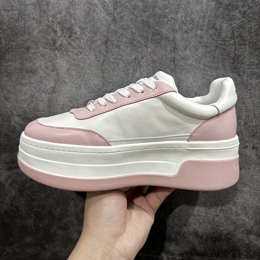 图片[2]-【广东纯原版本】宝藏小众设计师品牌安·安德曼ANN ANDELMAN Harmonie Blanc Platform Sneakers 和谐系列低帮松糕厚底休闲小白运动鞋“皮革全白”SC5720231101n赵露思,杨紫同款女鞋n广东原产。原数据开发版型n采用粒面头层皮鞋面材质n鞋垫嵌入超软脚感PU乳胶物料n原抽真空高密度IP增高橡胶大底(6.5cm增高效果!!)❗️nn安·安德曼（Ann Anndeman)创立于法国，2020年进入中国市场以来，ANN ANDELMAN得到了众多明星和时尚爱好者的喜爱。品牌设计理念用理性的方法将传统设计进行解构，经常将男性和女性融合在一起，在其系列设计中融合了代表性的时装元素和抽象美学，以反映出原始，简单和动态的风格。 尺码：35-40 编码：KH370400n-鞋库