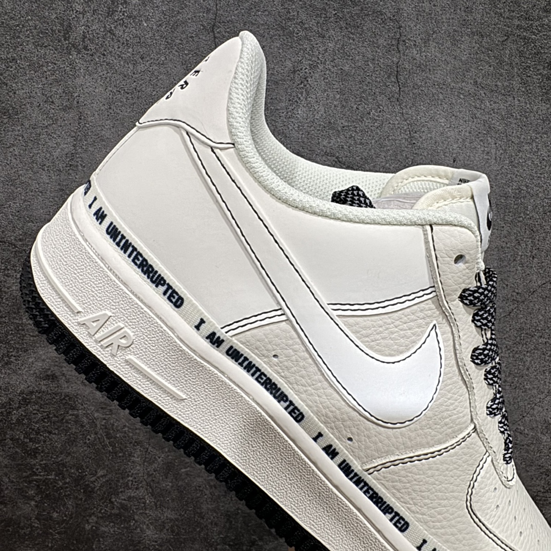 图片[7]-【公司级】Nike Air Force 1 Low 07 x Uninterrupted 白黑签名涂鸦满天星n原楦头原纸板 打造纯正低帮空军版型 专注外贸渠道 全掌内置蜂窝气垫原盒配件 原厂中底钢印、拉帮完美官方货号：UY5696 332 Size：36 36.5 37.5 38 38.5 39 40 40.5 41 42 42.5 43 44 44.5 45 编码：HXS250260-鞋库