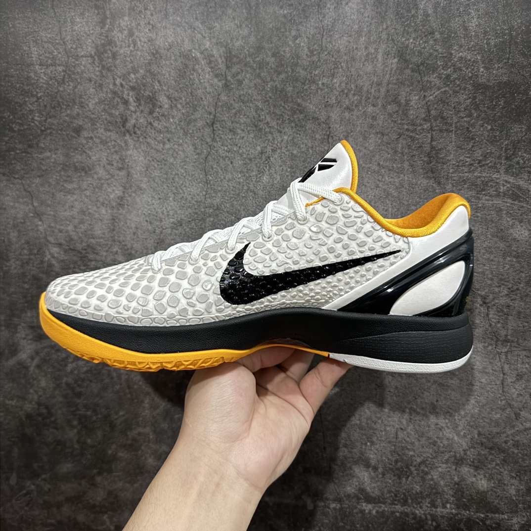 纯原外贸NKZoomKOBE6Protro科比六代黑黄季后赛CW2190-100完美复刻公司货前掌超大Z