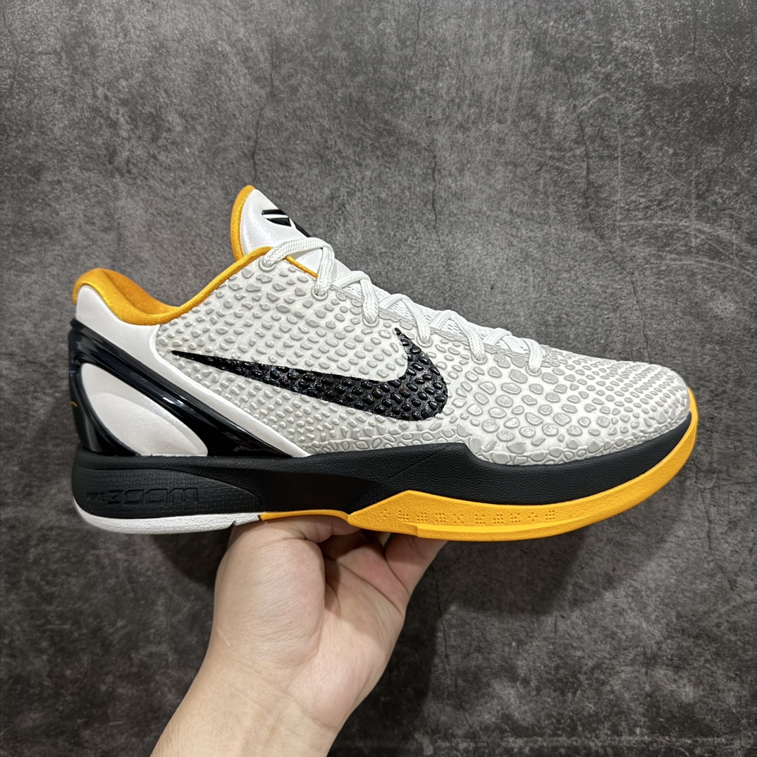 纯原外贸NKZoomKOBE6Protro科比六代黑黄季后赛CW2190-100完美复刻公司货前掌超大Z