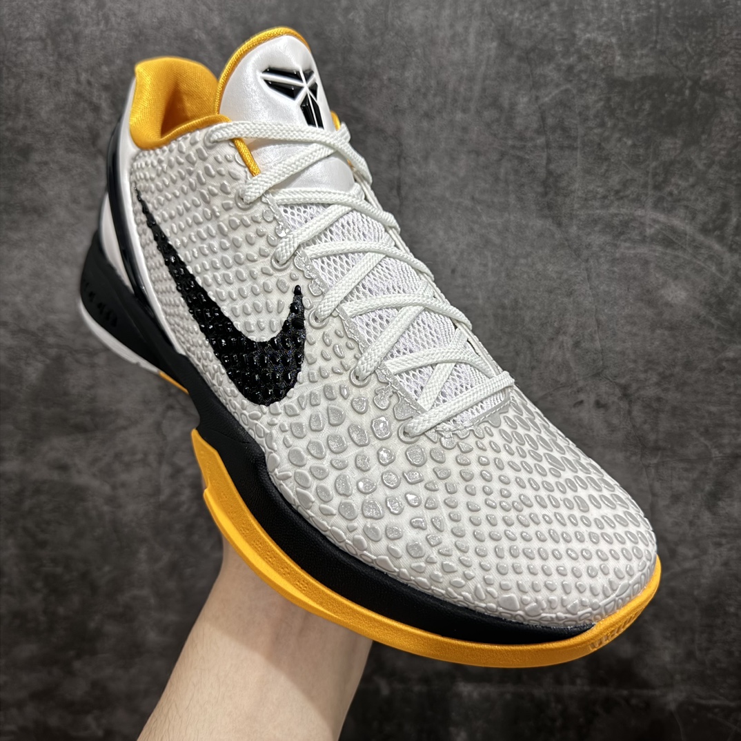 纯原外贸NKZoomKOBE6Protro科比六代黑黄季后赛CW2190-100完美复刻公司货前掌超大Z