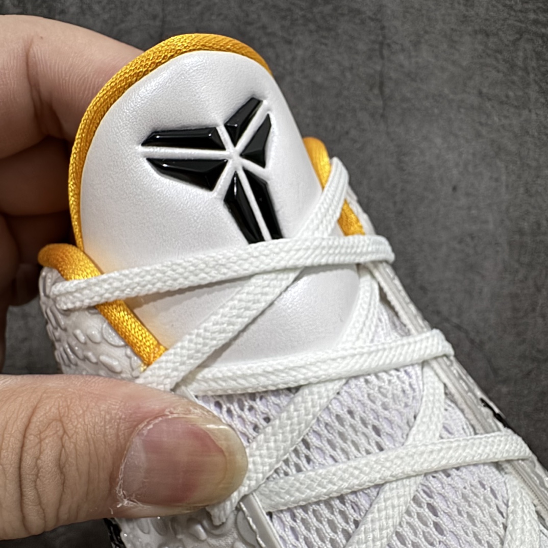 图片[5]-【GX美版】NK Zoom KOBE 6 Protro 科比六代黑黄季后赛CW2190-100n完美复刻公司货 前掌超大Zoom Turbo气垫后掌EVA缓震 真正的原汁原味 还原ZP脚感全身鞋材卡料色独家定制 唯一正确喷漆工艺Swoosh 正确凹凸蛇鳞工艺 正确鞋面渐变效果 内全置真动飞态线 独立原厂模具 最大尺码达到48.5码 首批不拼图大几率过验 亲测已过 支持各种高强度实战  尺码：40 40.5 41 42 42.5 43 44 44.5 45 45.5 46 47.5 48.5 49.6 50.5 编码：T1500540-鞋库