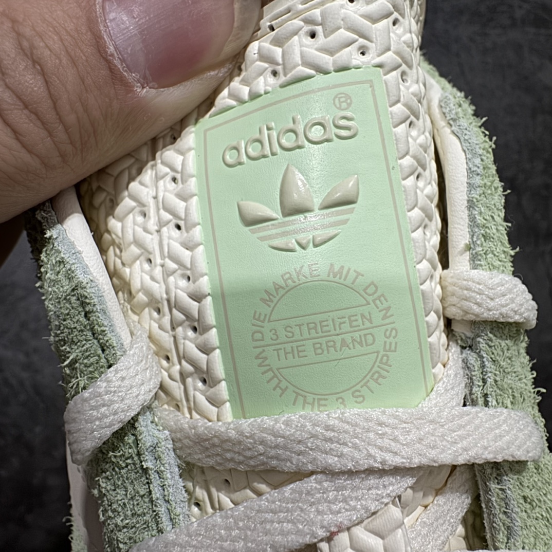 纯原版AdidasOriginalsGazelleIndoor防滑低帮T头德训鞋GZ复古系列淡绿色IE2