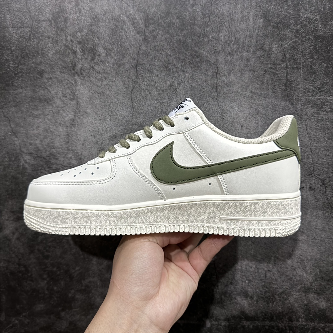 图片[2]-【公司级】Nk Air Force 1\’07 Low 米白绿配色 空军一号低帮休闲板鞋 CQ5059-110n原楦原纸板 纯正空军版型 高清洁度 内置全掌气垫 尺码：36 36.5 37.5 38 38.5 39 40 40.5 41 42 42.5 43 44 44.5 45 编码：HXS250260-鞋库