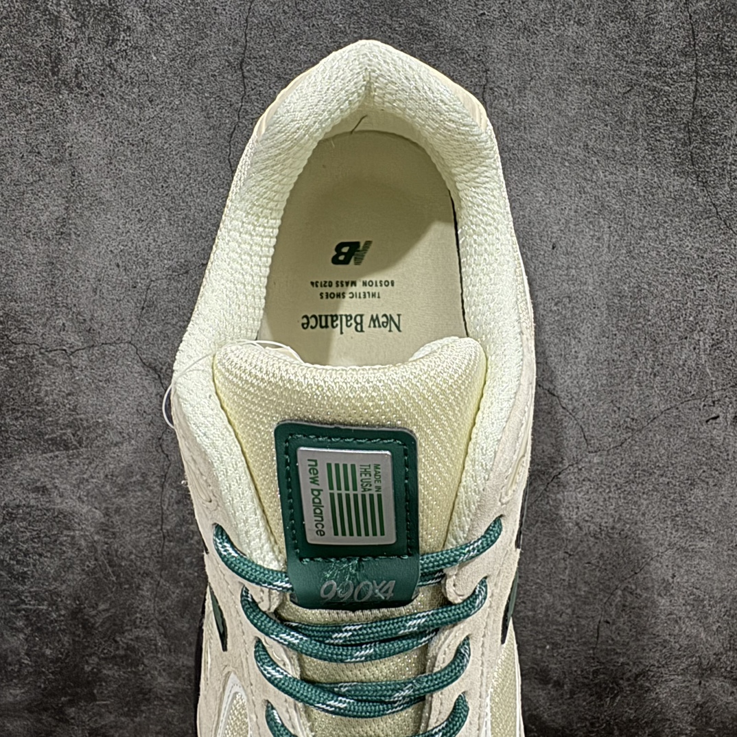 NewBalanceinUSAM990V4新百伦NB系列美产血统经典复古休闲运动百搭老爹跑步鞋白绿U99