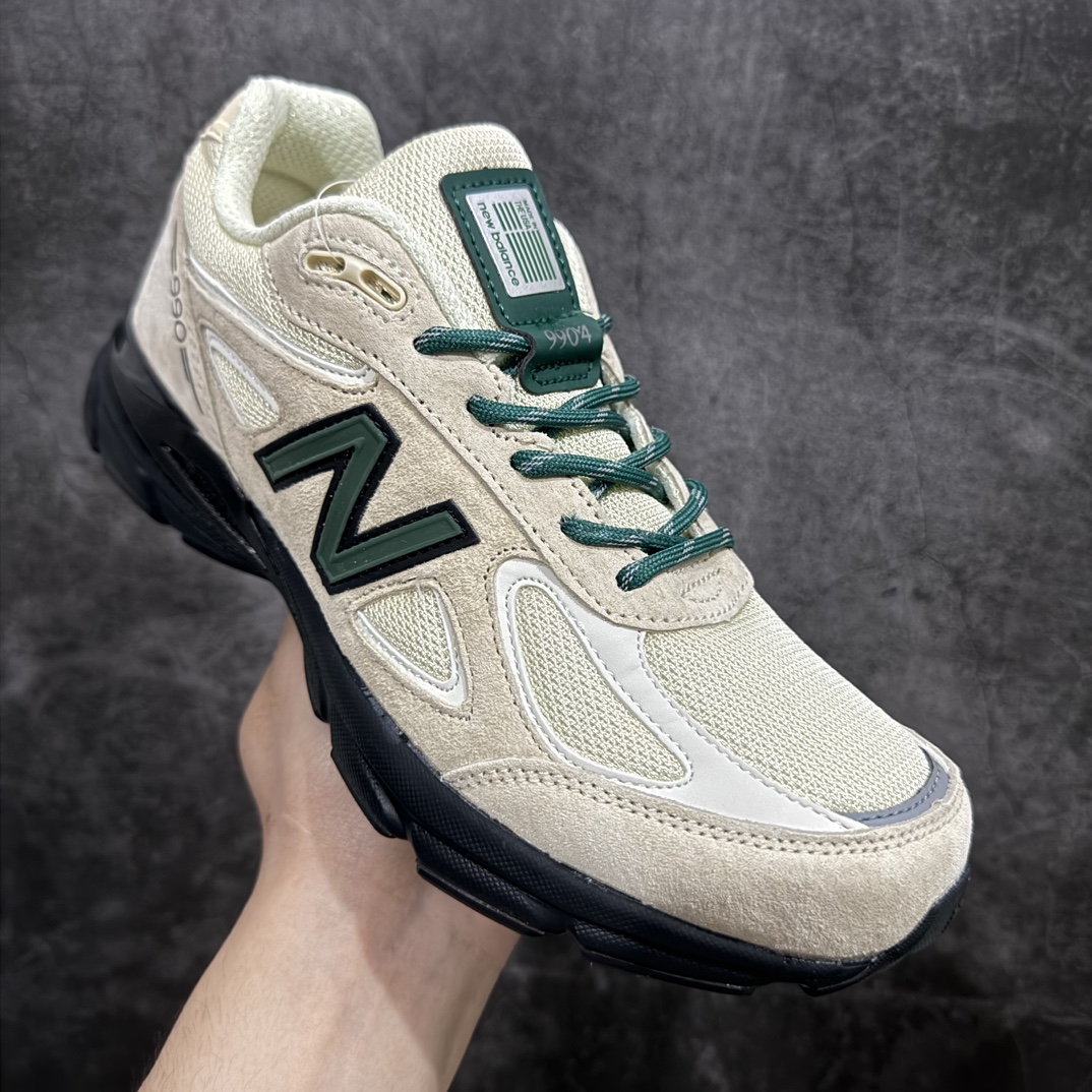 NewBalanceinUSAM990V4新百伦NB系列美产血统经典复古休闲运动百搭老爹跑步鞋白绿U99