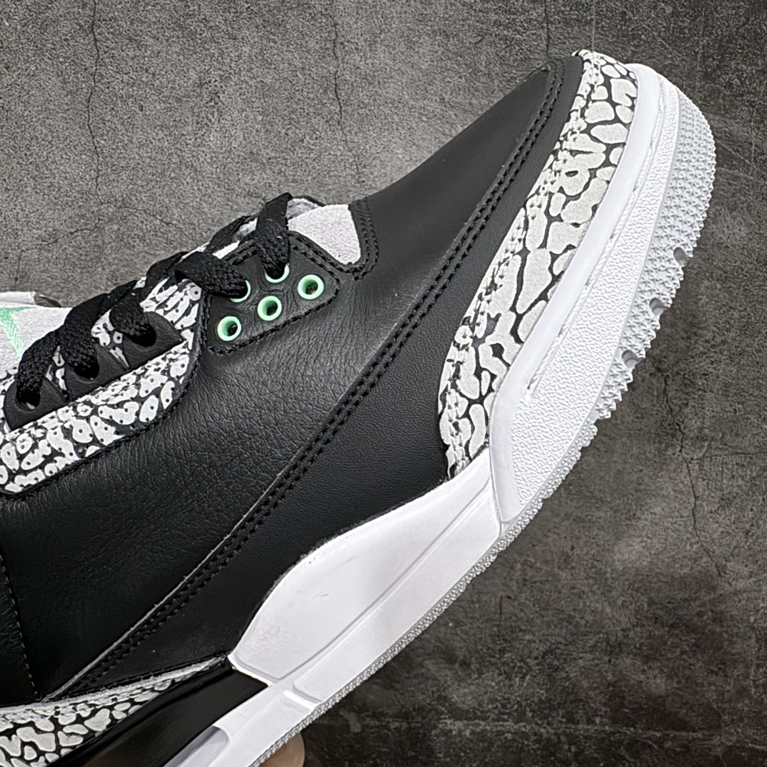 450 【纯原LW版本】Air Jordan 3 Retro"Green Glow" AJ3 乔丹3代黑绿 CT8532-031