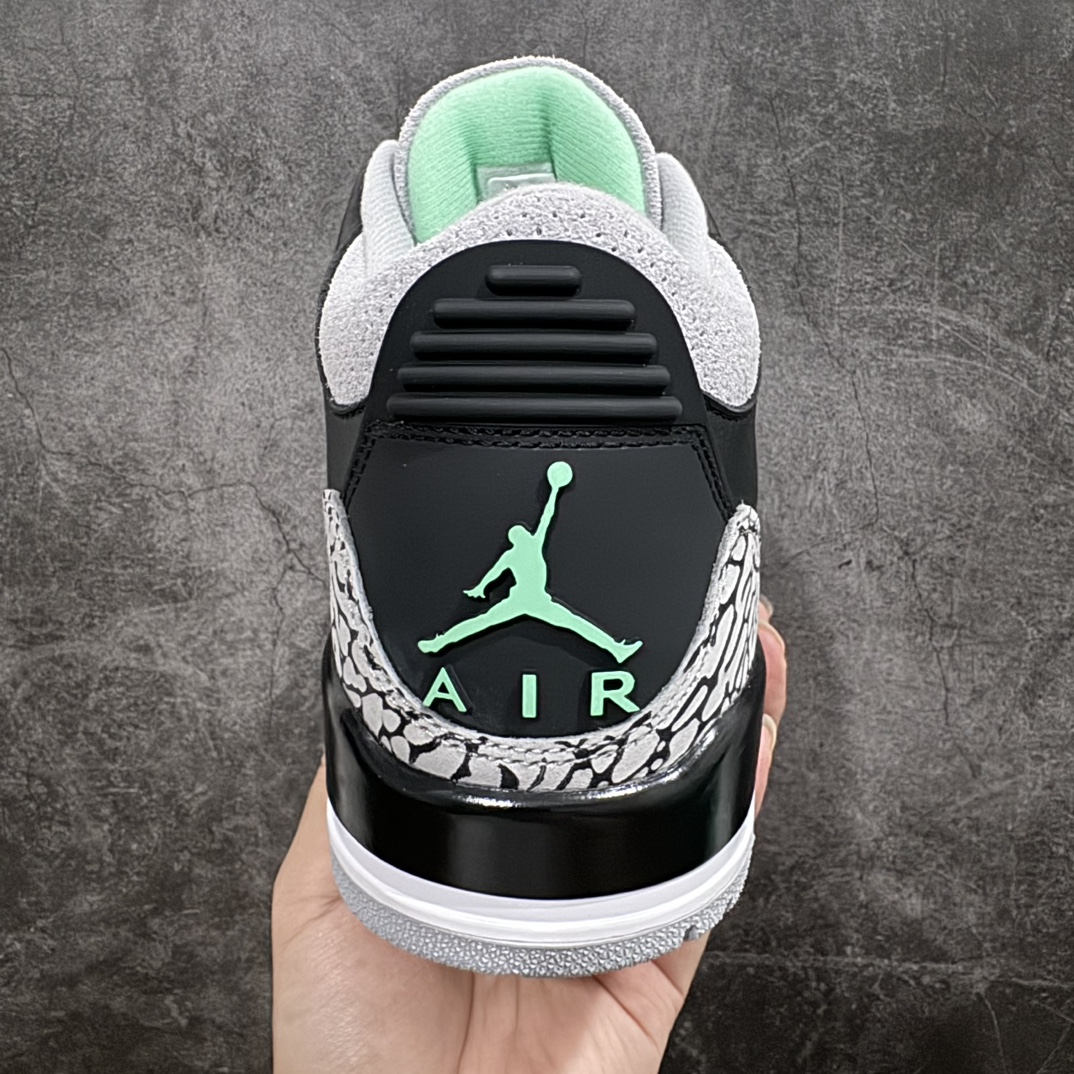 450 【纯原LW版本】Air Jordan 3 Retro"Green Glow" AJ3 乔丹3代黑绿 CT8532-031