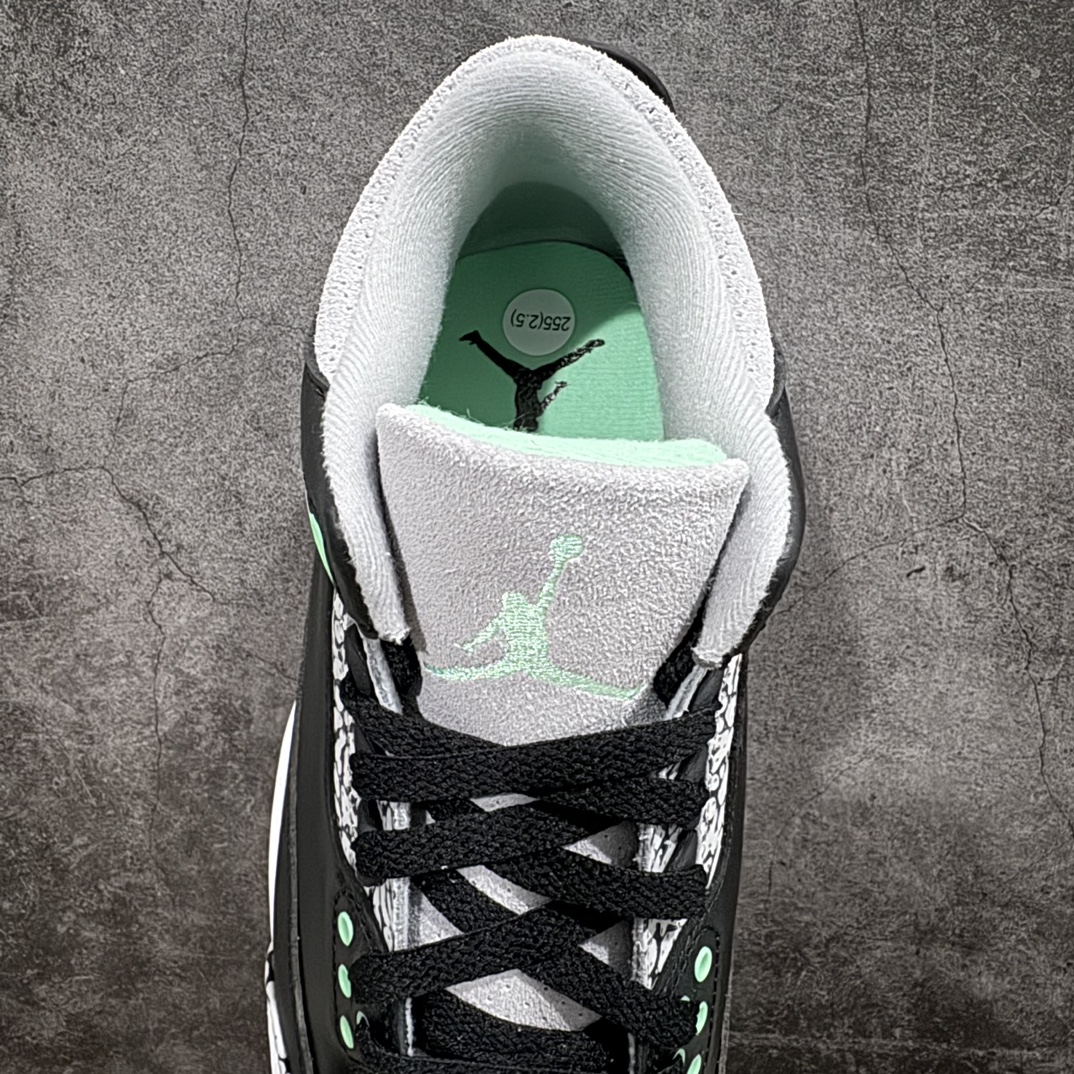 450 【纯原LW版本】Air Jordan 3 Retro"Green Glow" AJ3 乔丹3代黑绿 CT8532-031