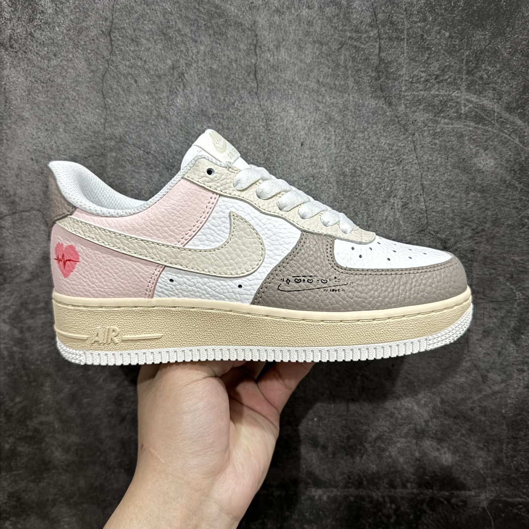 240 Nk Air Force 1’07 Low 520情人节限定 动情心电图 板鞋 TY0301-222