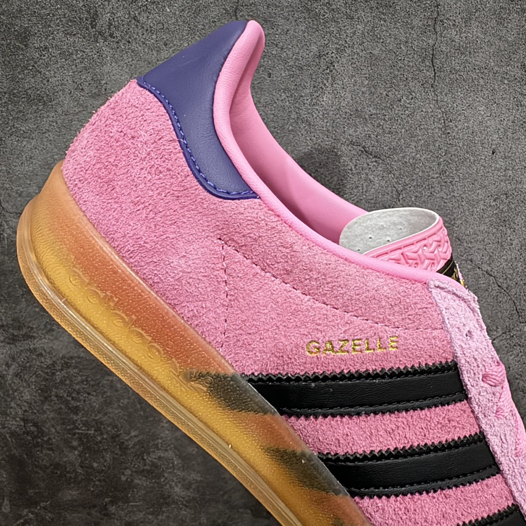 200 【KX纯原版】Adidas Originals Gazelle Indoor 粉蓝色 IE7002 三叶草复古休闲防滑耐磨低帮板鞋