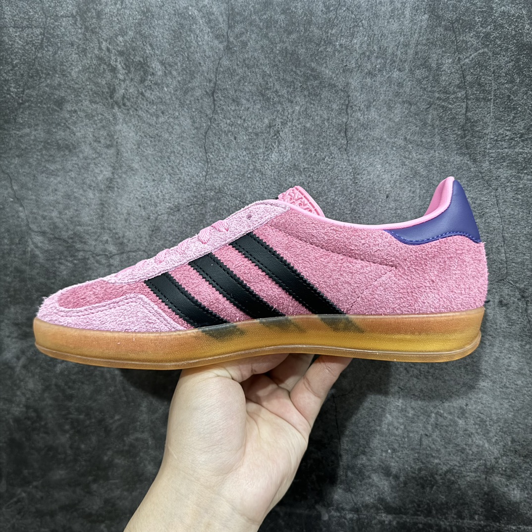 200 【KX纯原版】Adidas Originals Gazelle Indoor 粉蓝色 IE7002 三叶草复古休闲防滑耐磨低帮板鞋