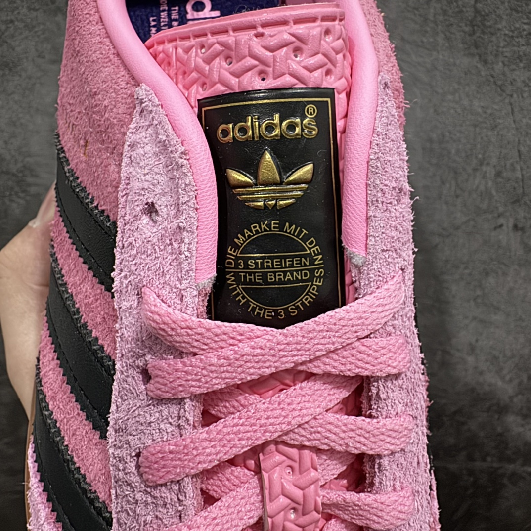 图片[6]-【KX纯原版】Adidas Originals Gazelle Indoor粉蓝色 IE7002 三叶草复古休闲防滑耐磨低帮板鞋nn正确粗反绒皮 正确鞋舌正确侧面压印凹陷烫金GAZELLE字母 海玻璃足弓鞋垫背部刷胶n纸板中底也都是同步原鞋 高价零售主推版本 尺码：35 36 36.5 37 38 38.5 39 40 40.5 41 42 42.5 43 44 44.5 45 46 47 编码：MF230250-鞋库