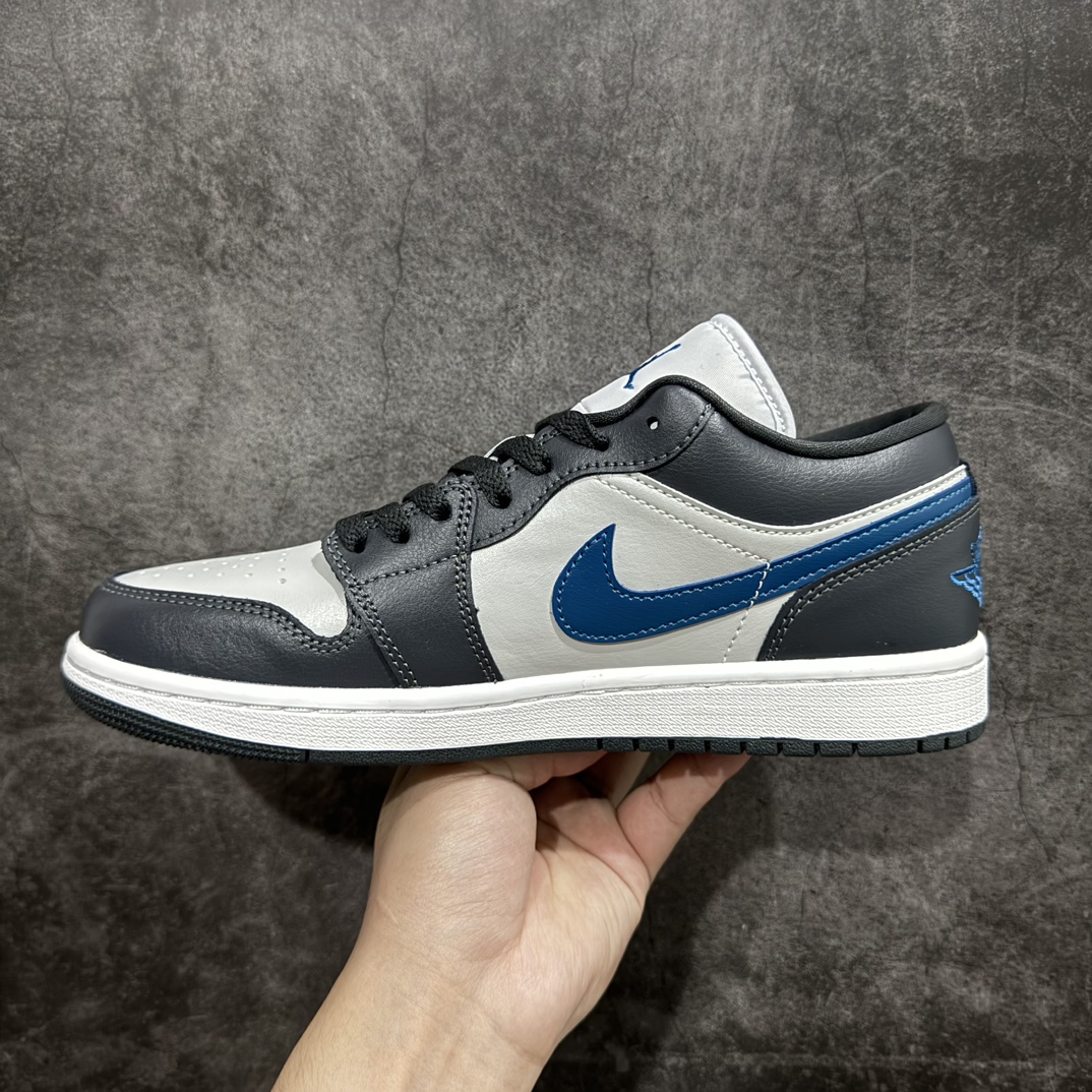 240 【DT纯原】Air Jordan AJ1 Low 黑灰蓝 DC0774-040