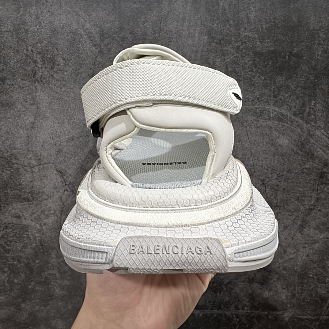 250 Balenciaga Tourist 巴黎世家织物露趾魔术贴沙滩凉鞋