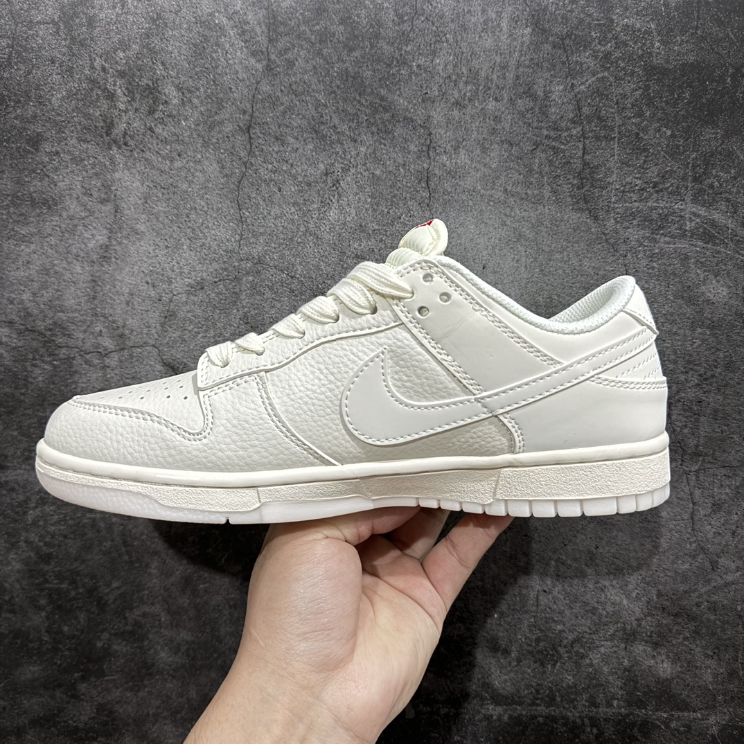 280 【定制版】Nk SB Dunk Low Supreme联名-米白双勾 周年高端定制 低帮休闲板鞋 BB8675-104