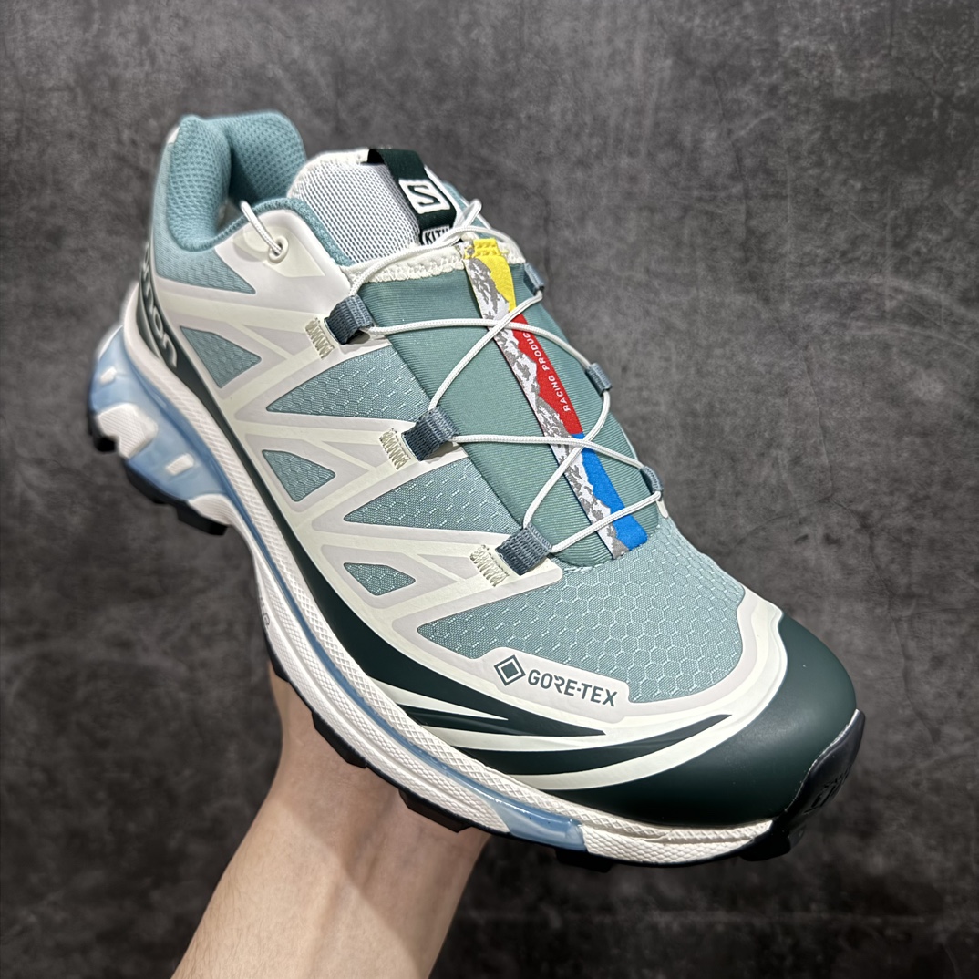 400 【绿X版】Kith x Salomon XT-6 Gore-Tex防水款 萨洛蒙复古潮流户外机能登山跑鞋