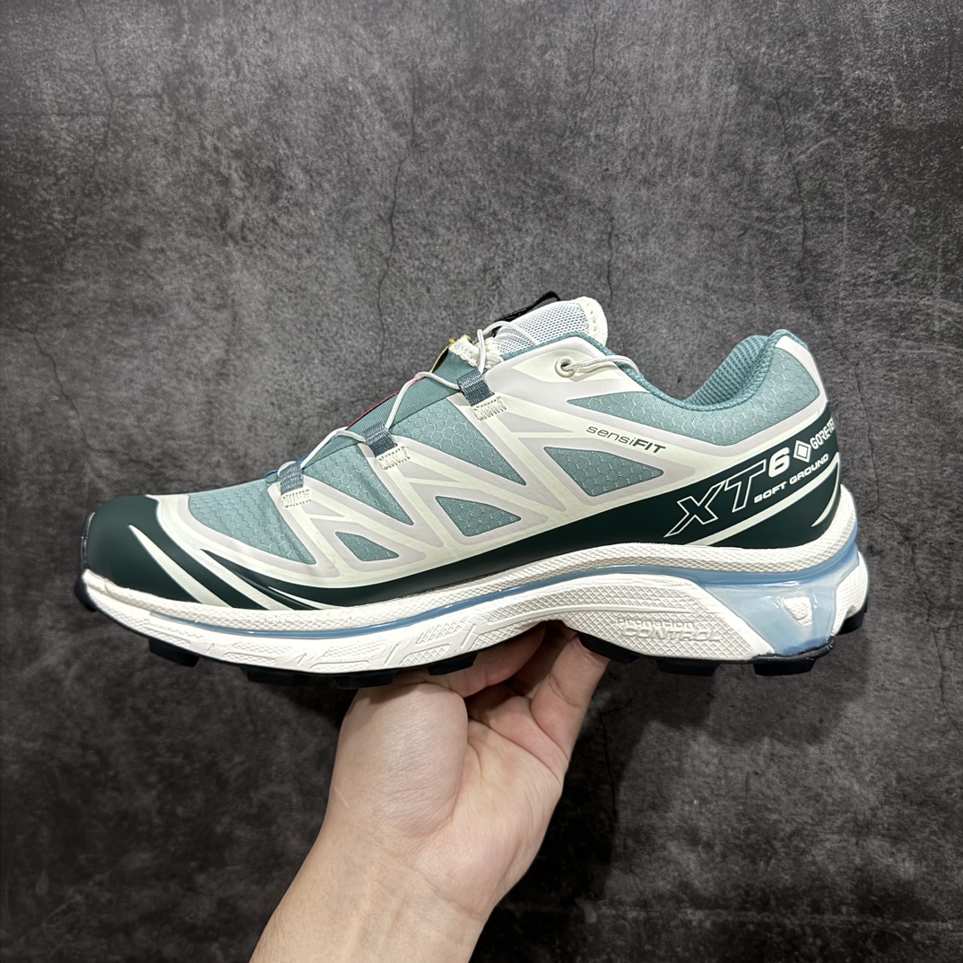 400 【绿X版】Kith x Salomon XT-6 Gore-Tex防水款 萨洛蒙复古潮流户外机能登山跑鞋