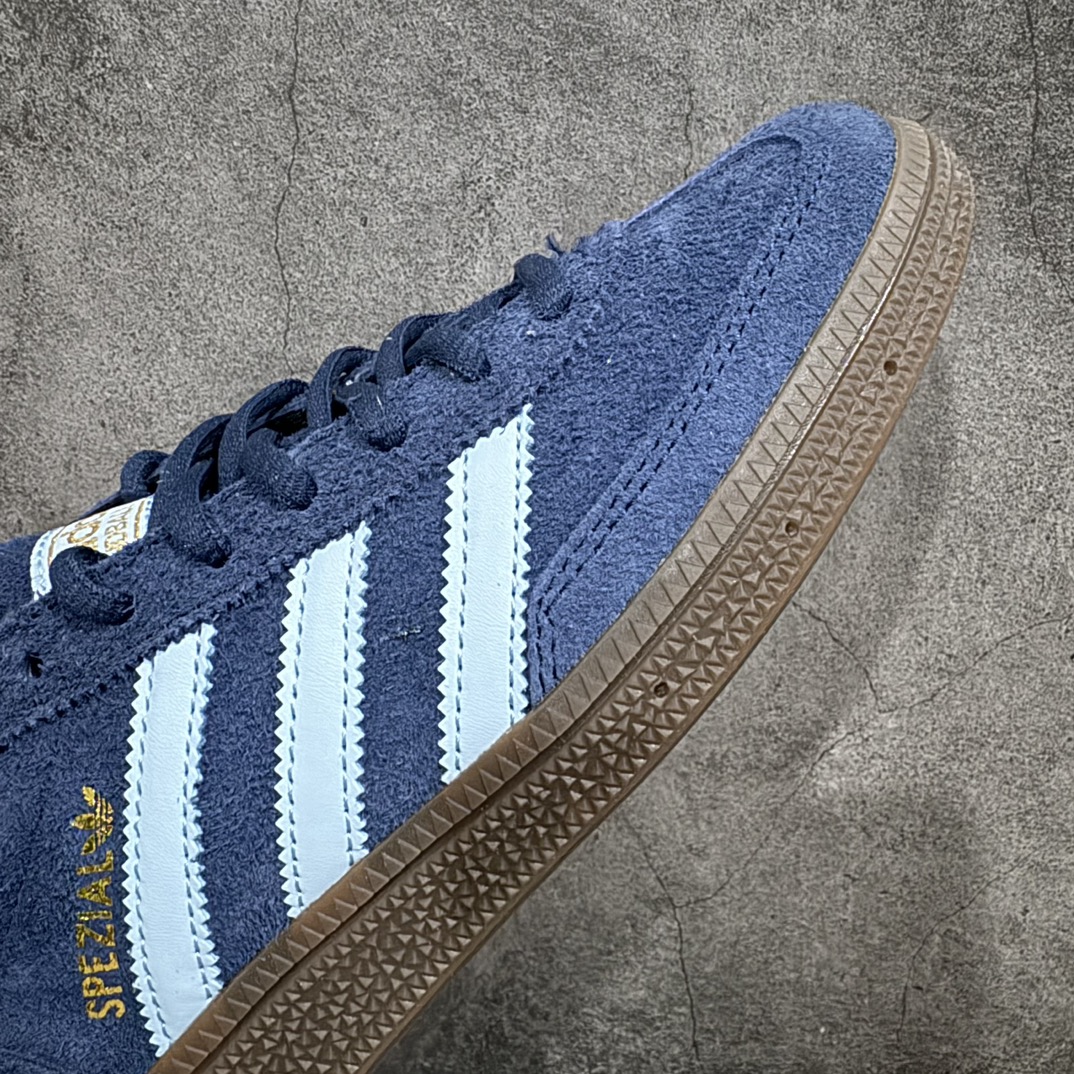 200 【神版】Adidas Handball Spezial 阿迪达斯经典款反毛皮复古休闲板鞋 蓝生胶 BD7633