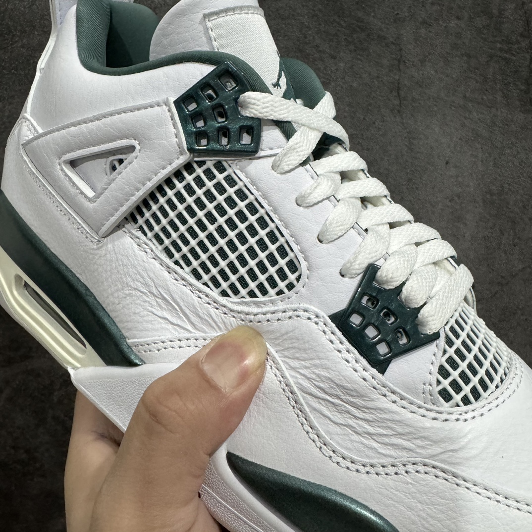 图片[3]-【原厂版】Air Jordan AJ4 Retro 氧化白绿 FQ8138-103n全新升级改良 原鞋原楦原纸板同源开发 完美呈现乔4的版型 内侧正确双色网格 还原细节 原厂皮料 正确气垫颜色 正确网格工艺 正确拉帮工艺 全鞋原装材料制作 原档案原模具打造 支持全方位与正品对比  尺码：40 40.5 41 42 42.5 43 44 44.5 45 46 47.5 编码：X10380420-鞋库