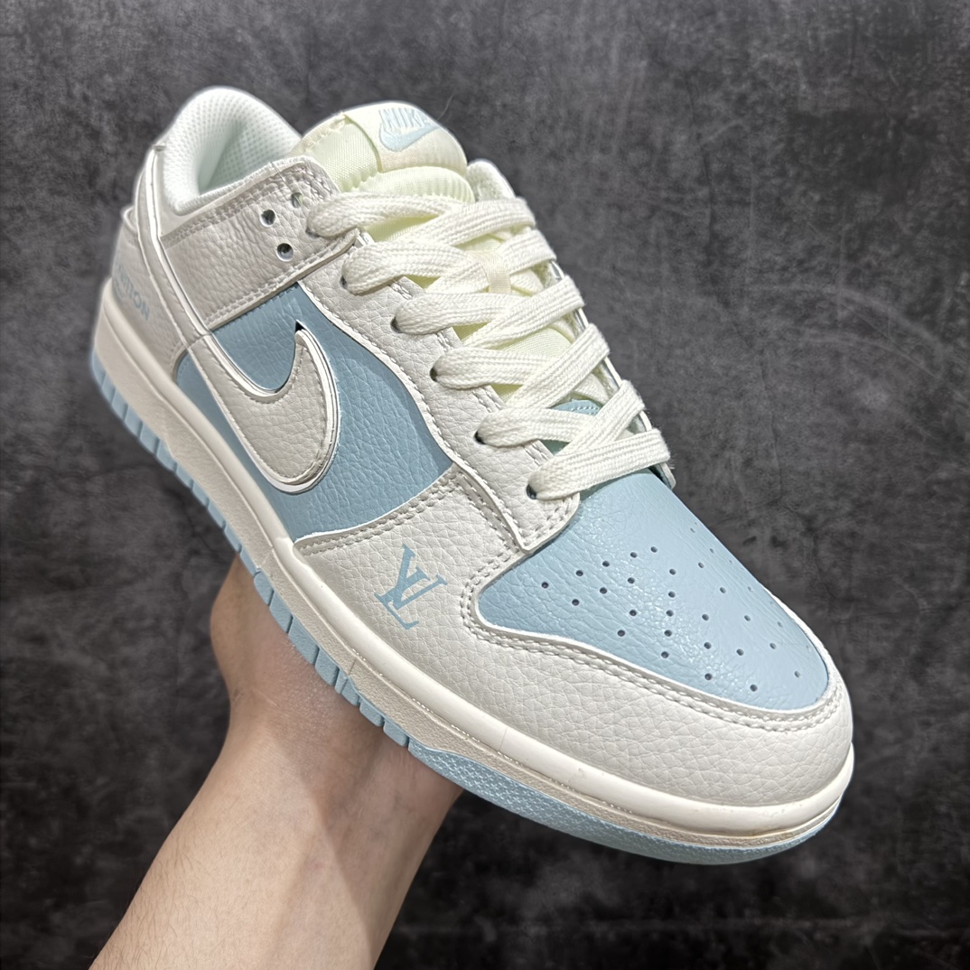 图片[3]-【公司级】Nk SB Dunk Low LV联名-米白冰蓝 周年高端定制 低帮休闲板鞋 BB8766-209n定制鞋盒 大厂纯原品质出货 超高清洁度 皮料切割干净无任何毛边 细节完美  尺码：36 36.5 37.5 38 38.5 39 40 40.5 41 42 42.5 43 44 44.5 45  编码：HXS320340-莆田鞋批发中心