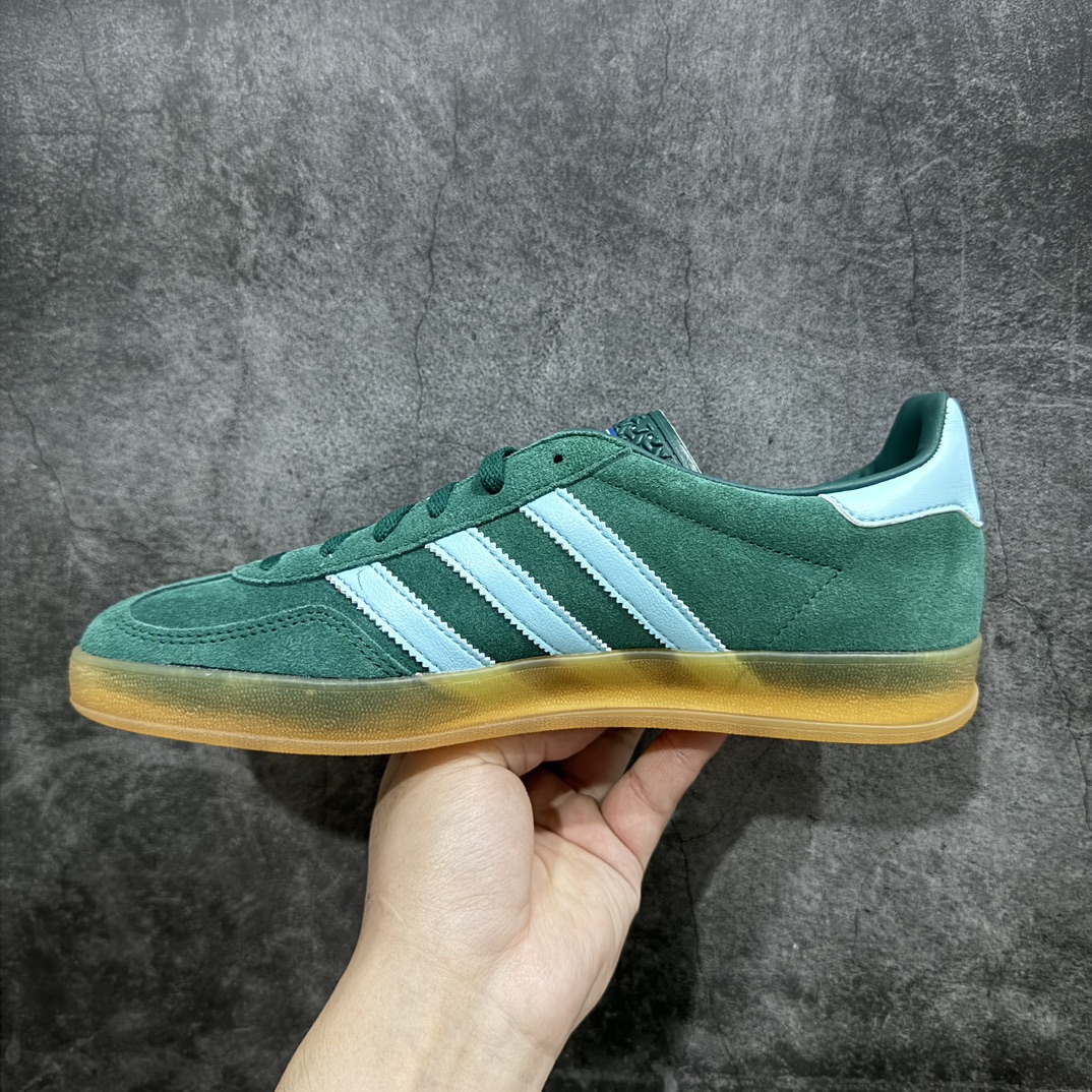 200 【CS版本】AD Original Gazelle Indoor Trainers 瞪羚室内鞋系列低帮复古百搭休闲运动德训风板鞋 绿色IG9979