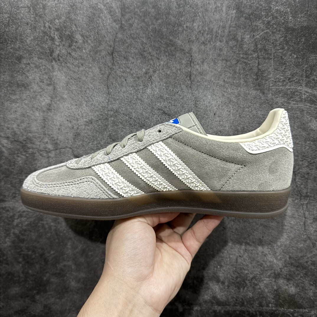 200 【CS版本】Adidas Originals Gazelle Indoor 防滑低帮T头德训鞋 GZ复古系列 灰白 草莓熊 IF1807