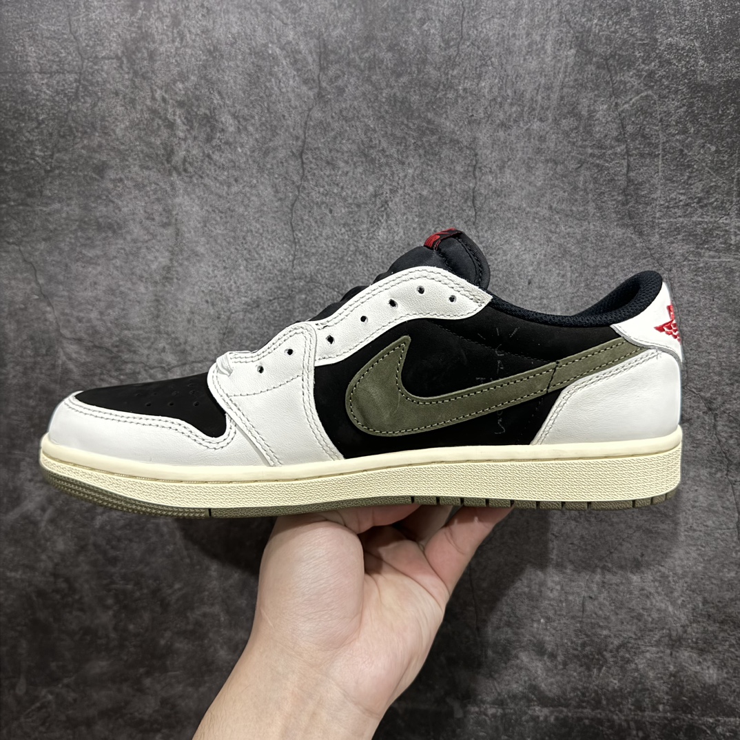 400 【全新DG2.0版】Air Jordan 1 x Travis Scott AJ1 x TS联名白黑绿倒钩5.0 DZ4137-106