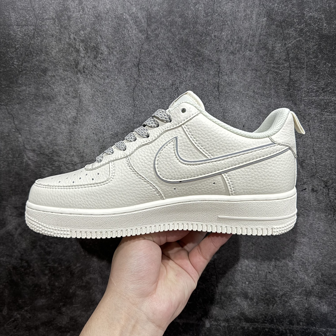 图片[2]-【公司级】官方同步ID定制 原装版本 Nike Air Force 1 Low \’07 “经典灰银小勾”满天星低帮空军一号休闲板鞋 定制皮料 3M反光 原楦原纸板 纯正版型 清洁度完美 内置全掌气垫货号：MJ0319-023Size：36 36.5 37.5 38 38.5 39 40 40.5 41 42 42.5 43 44 44.5 45 编码：HXS290300-鞋库