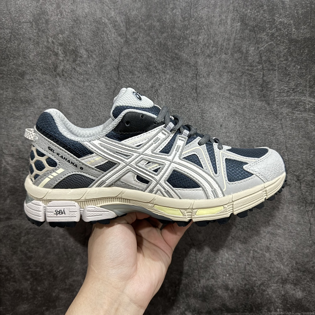 【外贸订单】ASICS GEL-KAHANA 8 亚瑟士越野跑步鞋抓地稳定运动鞋缓震耐磨跑鞋融合机能和户外潮流强势回归 核心科技GEL内置于后跟 配合SPEVA弹性中底 减轻落地时地面对脚部的冲击力 中底内侧DYNAMIC DUOMAX 双密度防倾斜装置和中足补强结构 以及后跟几何形状构造 多方面支撑保护 AHAR耐磨橡胶大底 配合沟槽纹路设计 增强抓地力 后足GEL缓冲系统 减轻冲击时的冲击 实现平稳过渡  Trusstic系统 减少鞋底的重量 同时保留了鞋子结构的完整性  尺码：36 37 38 39 39.5 40 40.5 41.5 42 42.5 43.5 44 45 编码：LF250270-莆田鞋批发中心