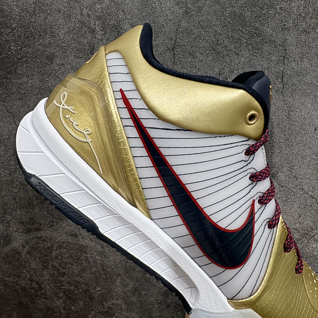 图片[7]-【S2纯原】NK ZOOM KOBE 4 Protro \”Gold Medal\” 白黑金nS2纯原生产线科比四代 白黑金 #Zoom Turbo气垫➕后掌EVA缓震 实战配置直接拉满n#原楦纸板开发 鞋身流线型、后跟塑形，区分土肥圆n#原档数据3D打印 鞋面细节匹配原版n#全身鞋材卡料色独家定制 唯一正确喷漆SWOOSH#NK专利Flyknit飞线科技，给予鞋身足够抗扭矩力n#真实底模最大48.5  实战利器 专供海外市场 Size：40 40.5 41 42 42.5 43 44 44.5 45 46 47.5 48.5n（脚宽、脚胖 建议买大半码） 编码：OG450480-鞋库