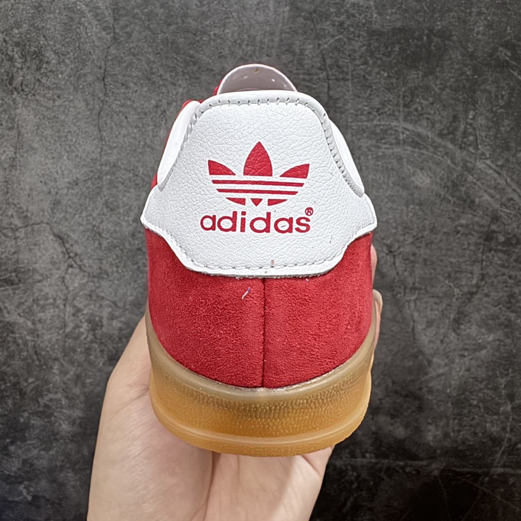 图片[4]-【神版】Adidas Originals Gazelle Indoor白红色 H06261 三叶草复古休闲防滑耐磨低帮板鞋nn区别市场通货 正确粗反绒皮 正确鞋舌正确侧面烫金GAZELLE字母 海玻璃鞋垫背部刷胶n纸板中底也都是同步原鞋 高价零售主推版本 尺码：35 36 36.5 37 38 38.5 39 40 40.5 41 42 42.5 43 44  编码：DZ220250-鞋库