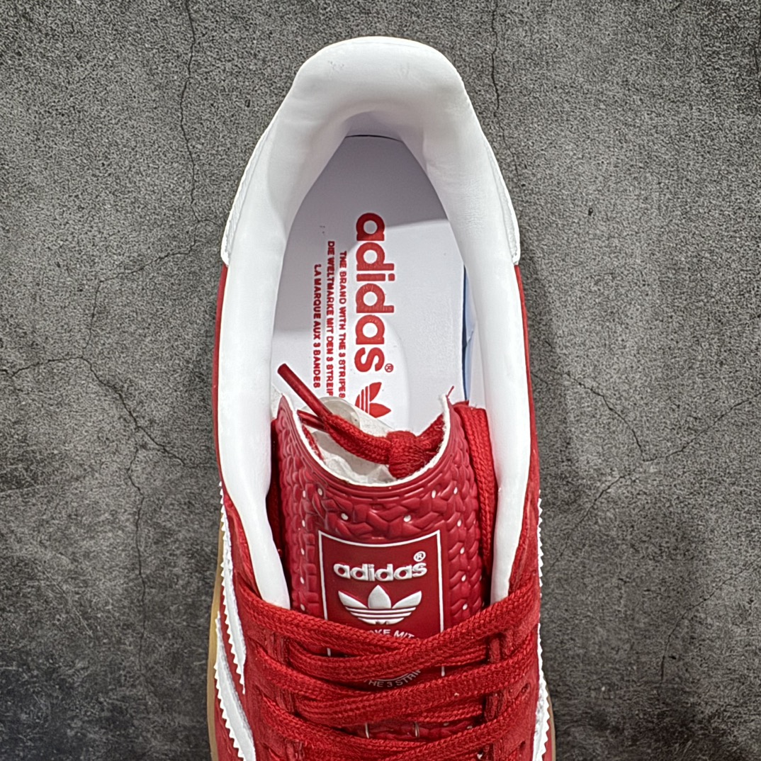 图片[8]-【神版】Adidas Originals Gazelle Indoor白红色 H06261 三叶草复古休闲防滑耐磨低帮板鞋nn区别市场通货 正确粗反绒皮 正确鞋舌正确侧面烫金GAZELLE字母 海玻璃鞋垫背部刷胶n纸板中底也都是同步原鞋 高价零售主推版本 尺码：35 36 36.5 37 38 38.5 39 40 40.5 41 42 42.5 43 44  编码：DZ220250-鞋库