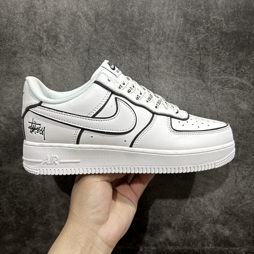 150 原260版本 工厂套现 海外限量发售  Stussyx Nike Air Force 1 Low 斯图西联名  BQ6425-109