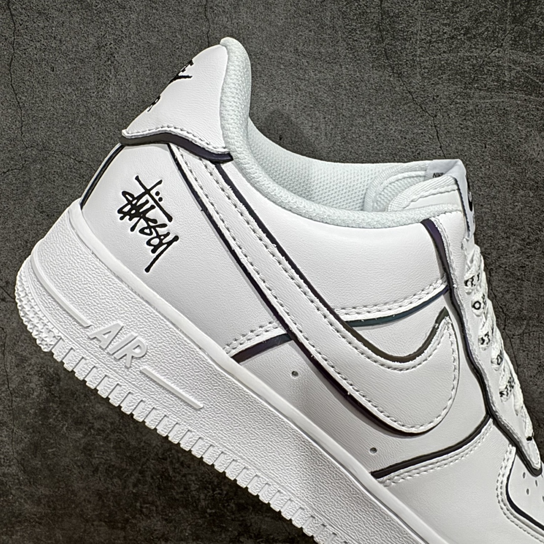 150 原260版本 工厂套现 海外限量发售  Stussyx Nike Air Force 1 Low 斯图西联名  BQ6425-109