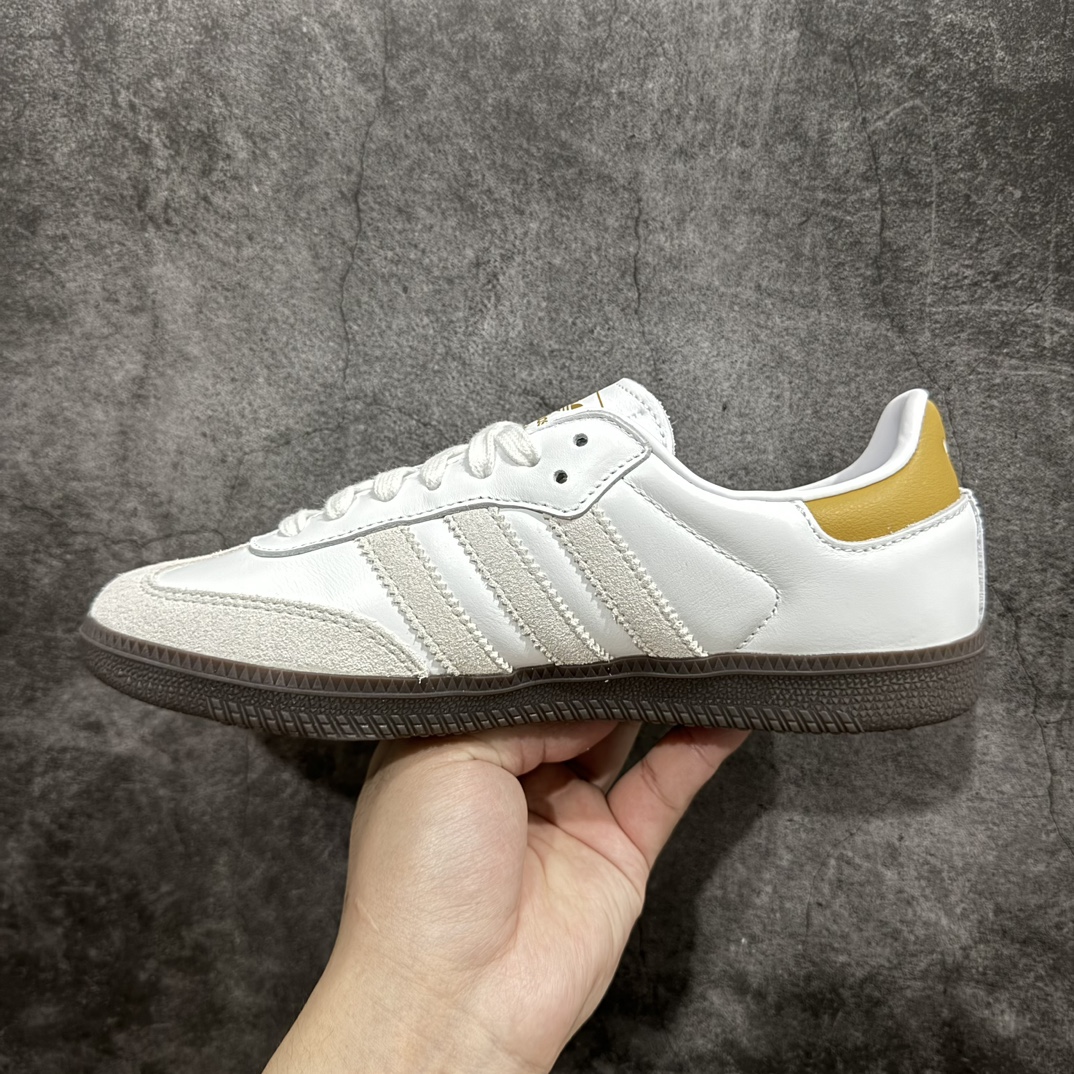 图片[2]-【纳帕软皮版】Kith x AD Original Samba OG 复古经典轻便板鞋 白棕尾 IE4800nn全新工厂出品 材质细节用料感人n全鞋使用纳帕软皮 成本比市场通货高很多任何细节 版型都值得反复推敲对比n你会发现这个版本是真的好版本💪🏻n正确烫金高频细节 原装纳米超迁皮料 独家私模橡胶大底 原盒原配 SIZE：36 36.5 37.5 38 38.5 39 40 40.5 41 42 42.5 43 44 44.5 45 46 编码：JP240260-鞋库