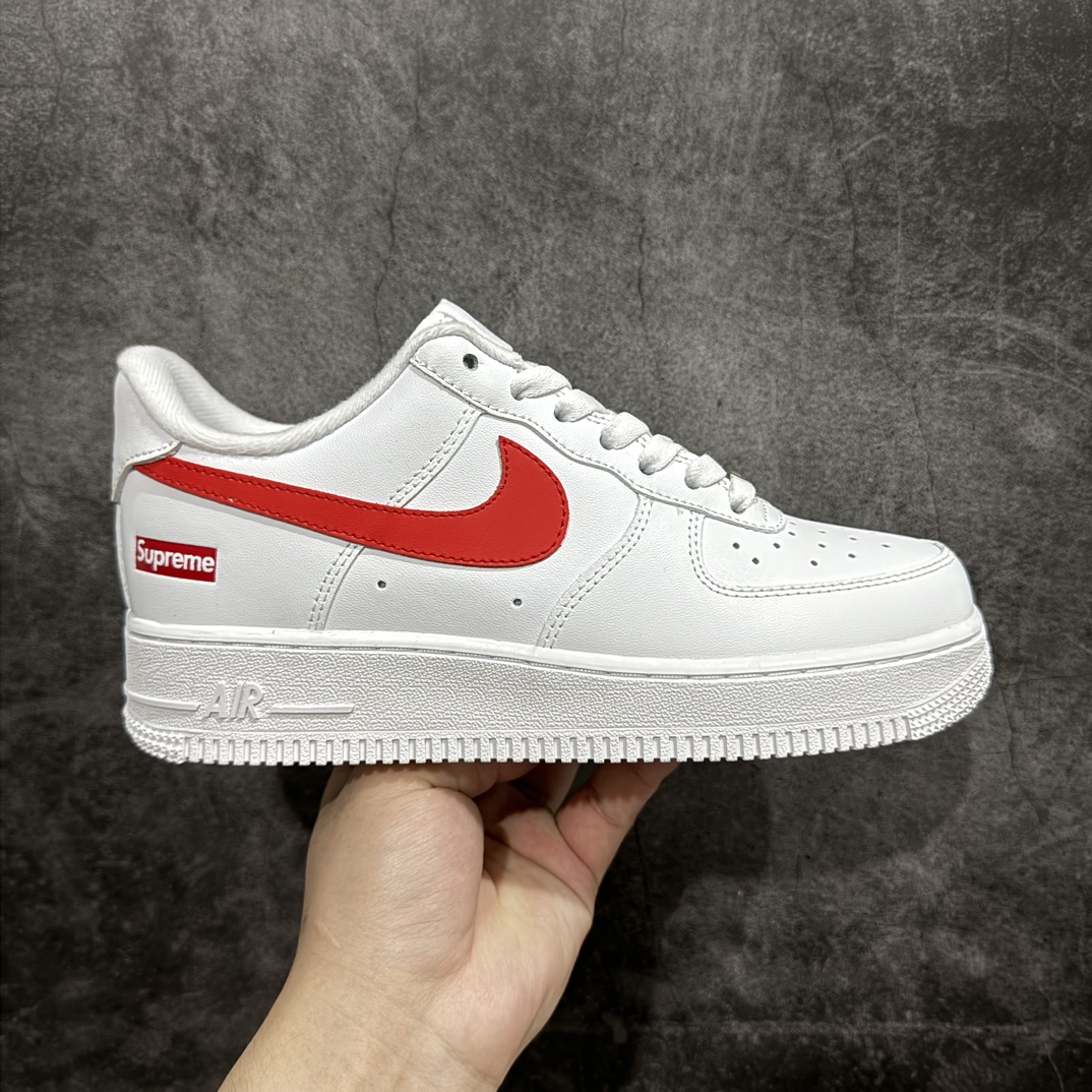 【公司级】Supreme x Nk Air Force 1\’07 Low 白红联名 空军一号低帮休闲板鞋 CU9225-101n#原鞋开发 原盒原包装 原楦头原纸板 配件齐全 纯正版型 正品NFC感应芯片 内置全掌气垫 尺码：36 36.5 37.5 38 38.5 39 40 40.5 41 42 42.5 43 44 44.5 45  编码：HXS290300-莆田鞋批发中心