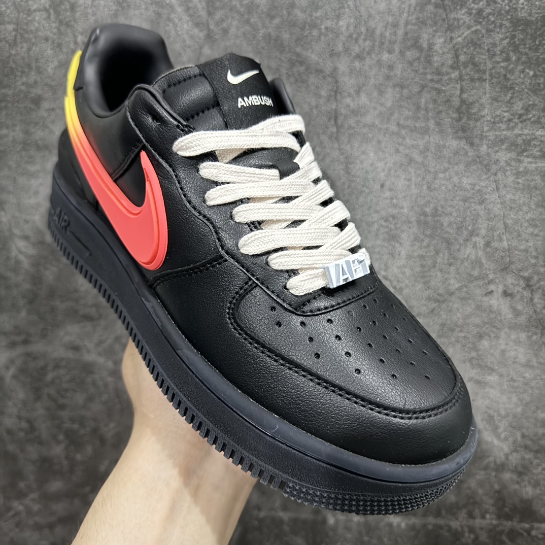 NikeAirForce1Low07xAMBUSH鸳鸯红蓝勾原楦头原纸板打造纯正低帮空军版型专注外贸渠道