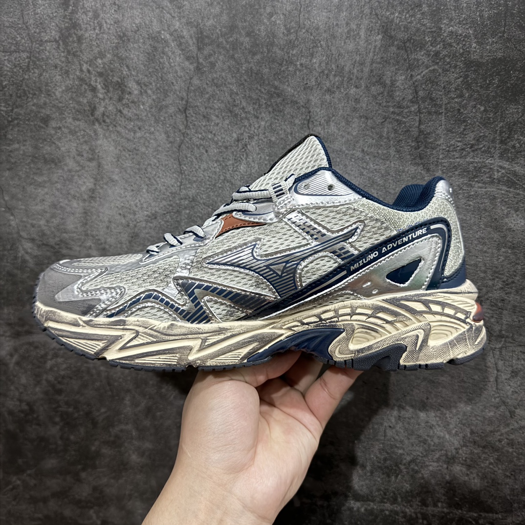 公司级MizunoAdventureTwe末日废土风复古跑鞋日本著名百年运动品牌美津浓冒险者系列低帮情侣