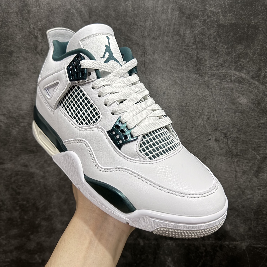 图片[3]-【OG纯原】Air Jordan AJ4 Retro 墨绿 FQ8138-103nn圈内知名大厂出货全套原纸板楦头开发 原厂特供皮料加持 确保原汁原味 完美呈现四代版型 一比一鞋头弧度高度鞋身弧度 数据细节工艺流程均保持原鞋一致 原厂TPU网格鞋带扣 正确内里网布 菱角分明不变形无多余毛边 柔软性质感一致于原鞋 市场唯一原厂鞋扣模具 背面可见隐藏注塑口 原厂织唛标 原厂飞人电绣工艺 尾指中部跳三针 独家绑鞋带手法 印刷中底布 四线拉帮 米色美纹纸贴合固定 进口港宝加持 后跟自然饱满 全鞋荧光划线卡点 追求极致完美 每一双都是工艺品 多重QC质检 超越公司货的品控标准 实实在在的免检产品  尺码：40 40.5 41 42 42.5 43 44 44.5 45 46 47.5  编码：OG540560-鞋库