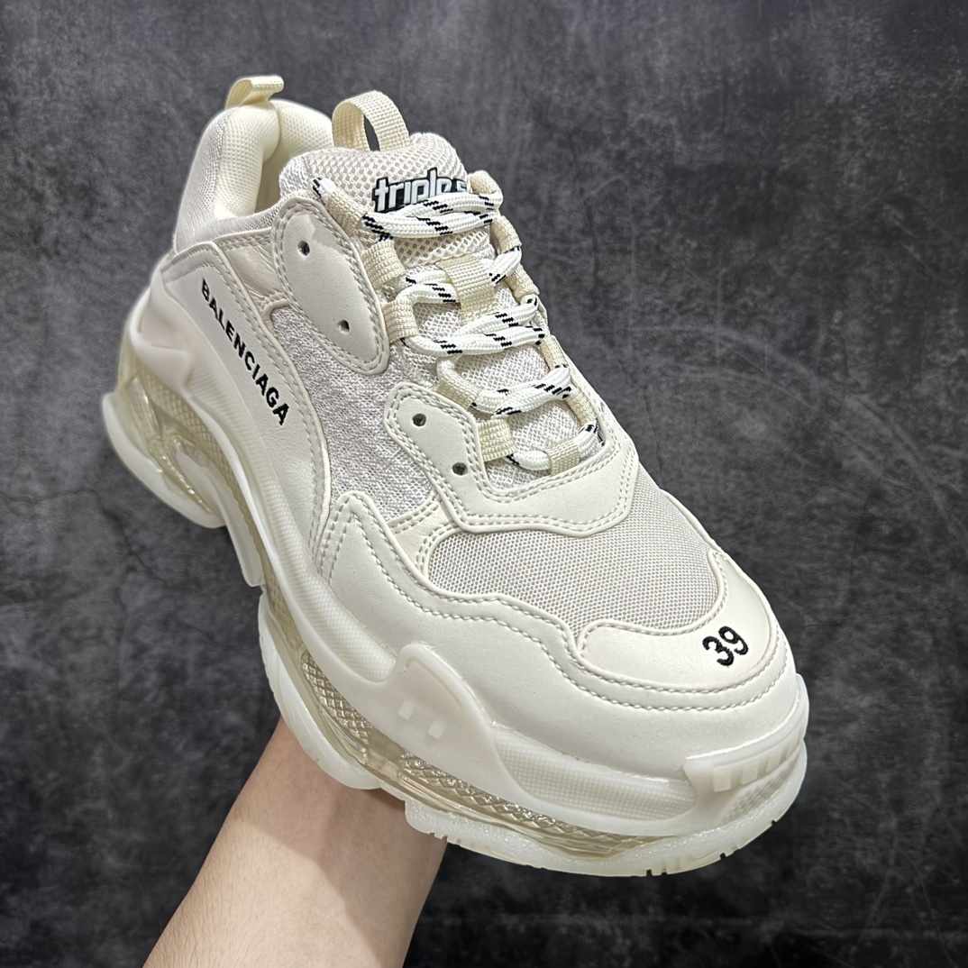 图片[3]-【Good版本】Balenciaga Triple S巴黎世家一代气垫老爹鞋n市场知名大厂出品主打巴黎世家全系n同配色中细节最优版本n原版开发 原厂数据打造私模 可直观对比正品  尺码：35-45 编码：HML520550-莆田鞋批发中心