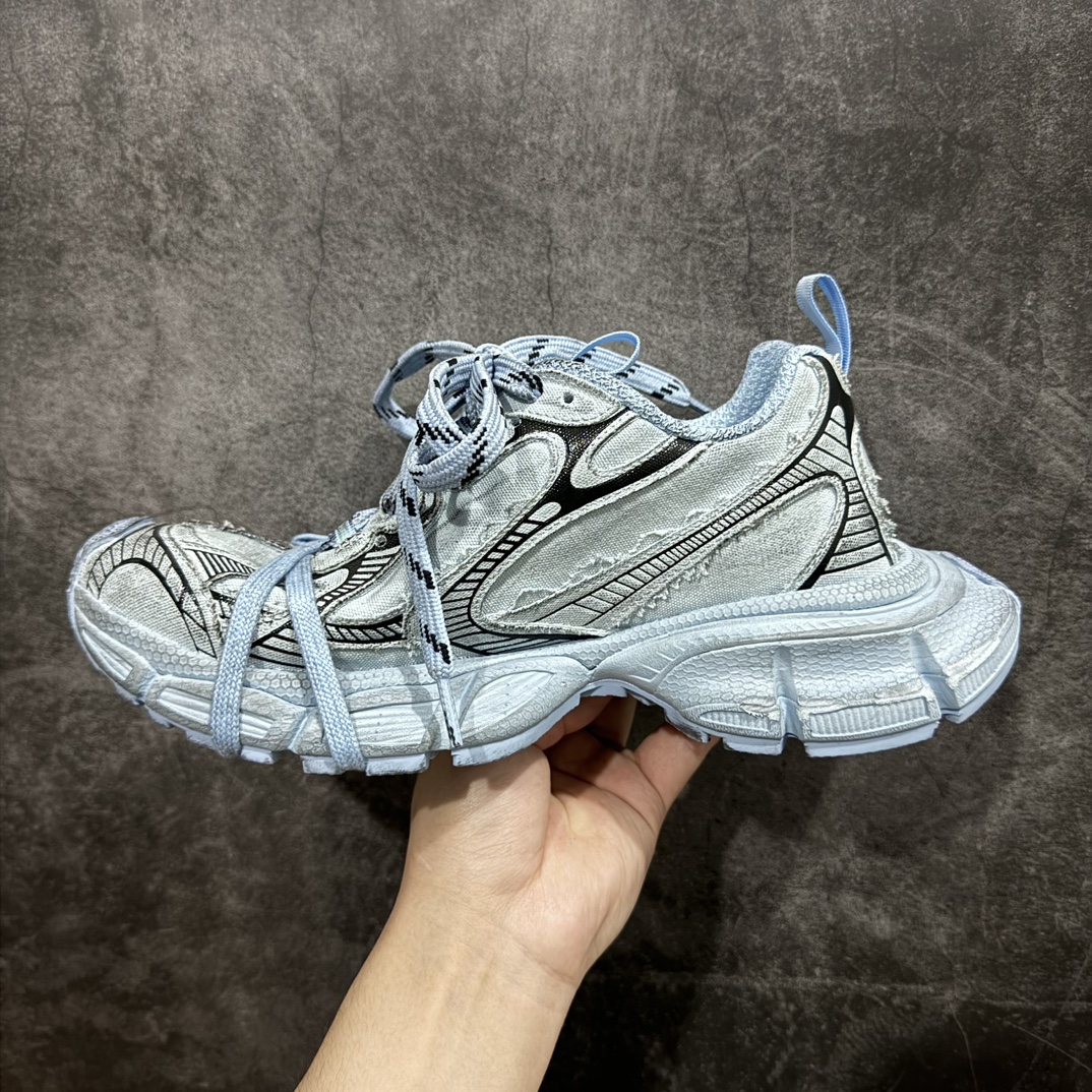 BALENCIAGA3XLSneakers巴黎世家十代网布系带低帮走秀复古老爹鞋全套原纸板楦头开发最原汁