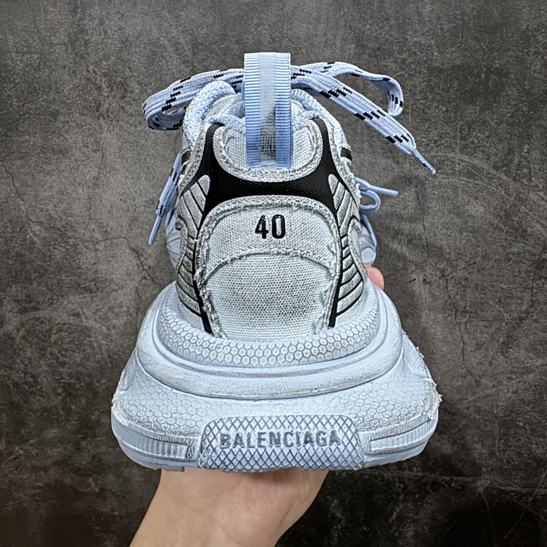 BALENCIAGA3XLSneakers巴黎世家十代网布系带低帮走秀复古老爹鞋全套原纸板楦头开发最原汁