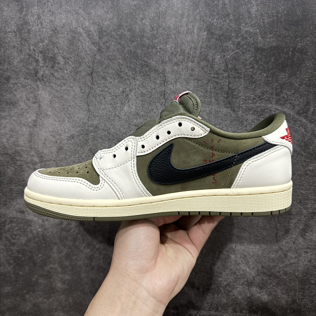 图片[2]-【莞顶LJR版本】Travis Scott x Air Jordan AJ1 Low OG SP TS联名倒钩8.0低帮 白橄榄绿 DM7866-200全新改良批次 圈内最强倒钩系列n高端零售裸鞋圈特供批次 产品品控稳定性领先行业SZ原厂全套原楦原纸板冲刀磨具开发 原厂皮料加持 原厂港宝加持定型后跟R度完美 同源原厂电绣 鬼脸飞翼针数密度立体效果一致 百分百一致原鞋 原厂拉帮工艺 针距密度一致 后跟弧度收口自然不对折 极致一眼正品既视感 进口玻璃冲刀皮料裁剪零毛边 全鞋电脑针车工艺 品控清洁度最高QC检验标准 免检产品 原厂订购鞋盒、鞋标、防尘纸、鞋撑、鞋带 追求极致的原厂味道SIZE：36 36.5 37.5 38 38.5 39 40 40.5 41 42 42.5 43 44 44.5 45 45.5 46 47.5 48.5 编码：LJQ540570-莆田鞋批发中心